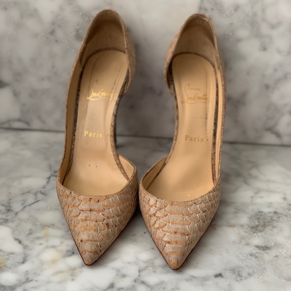Christian Louboutin Iris’s 100 liege embosse